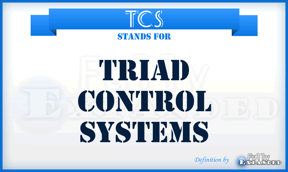 TCS - Triad Control Systems