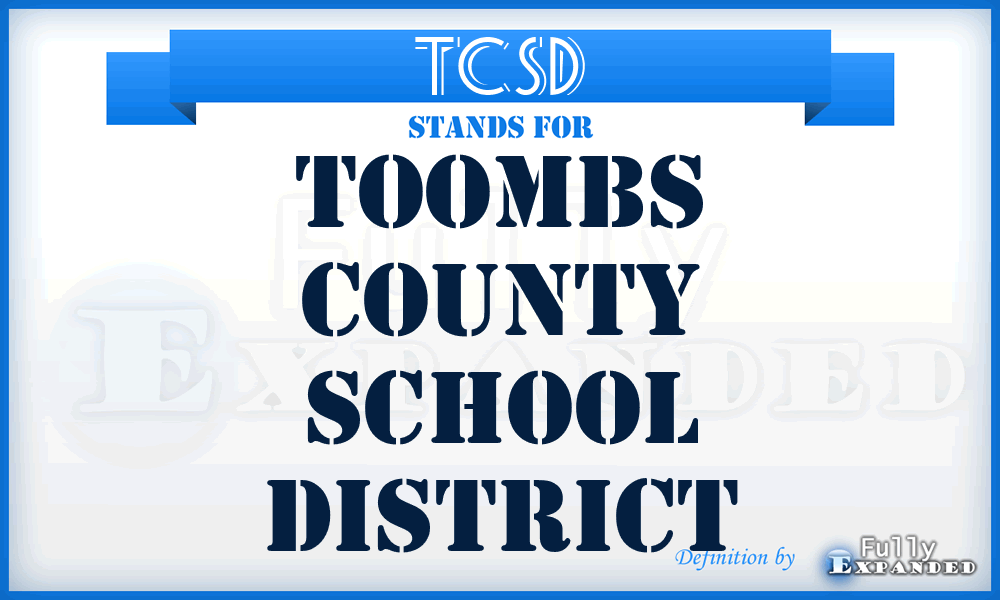 TCSD - Toombs County School District