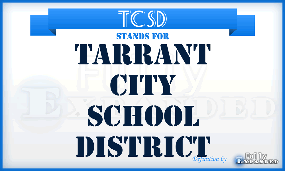 TCSD - Tarrant City School District