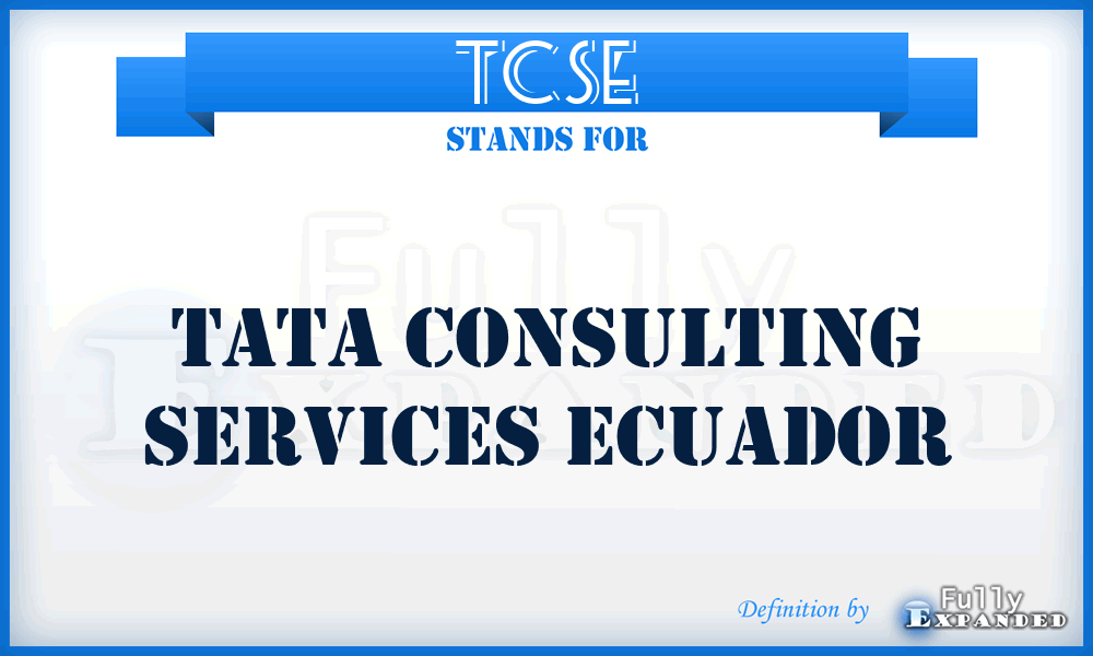TCSE - Tata Consulting Services Ecuador