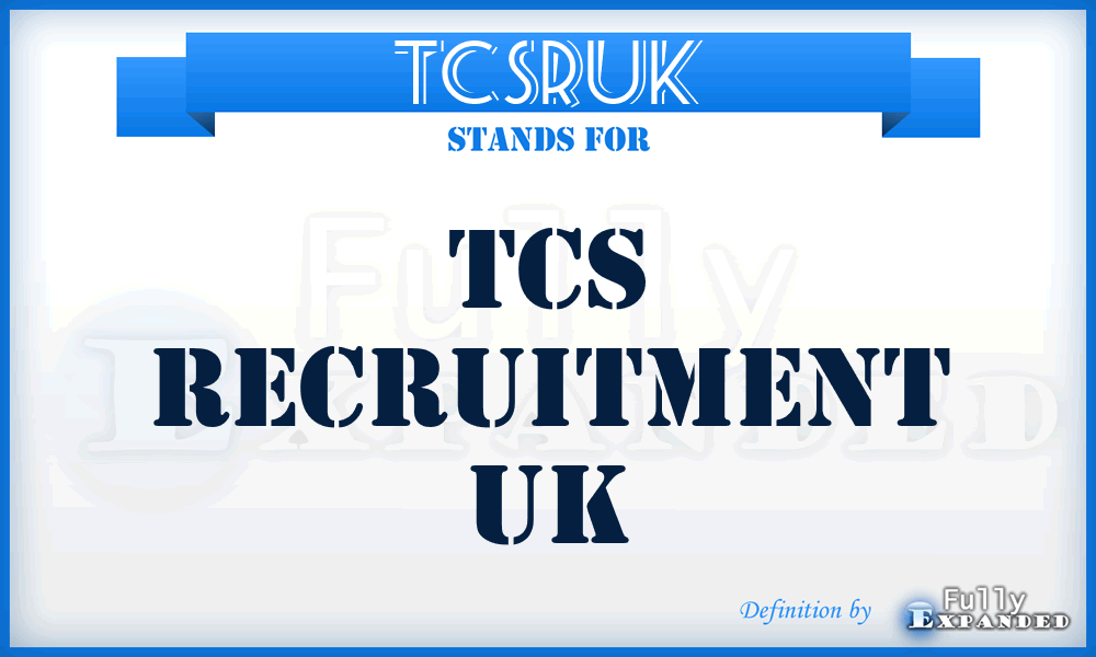 TCSRUK - TCS Recruitment UK
