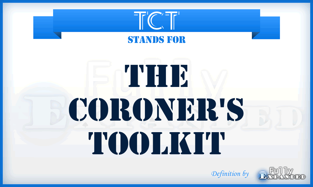 TCT - The Coroner's Toolkit