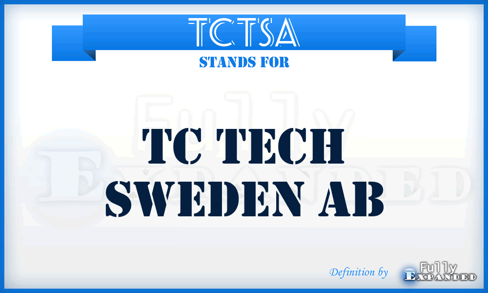 TCTSA - TC Tech Sweden Ab
