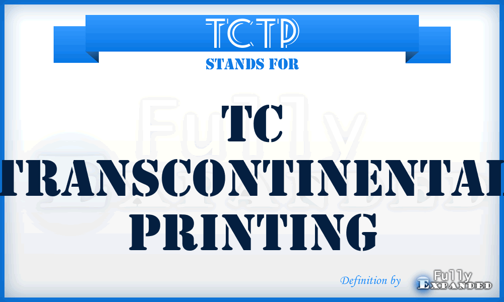 TCTP - TC Transcontinental Printing