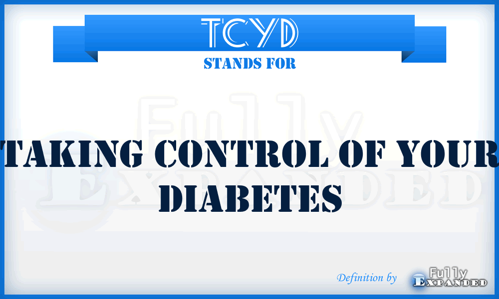 TCYD - Taking Control of Your Diabetes
