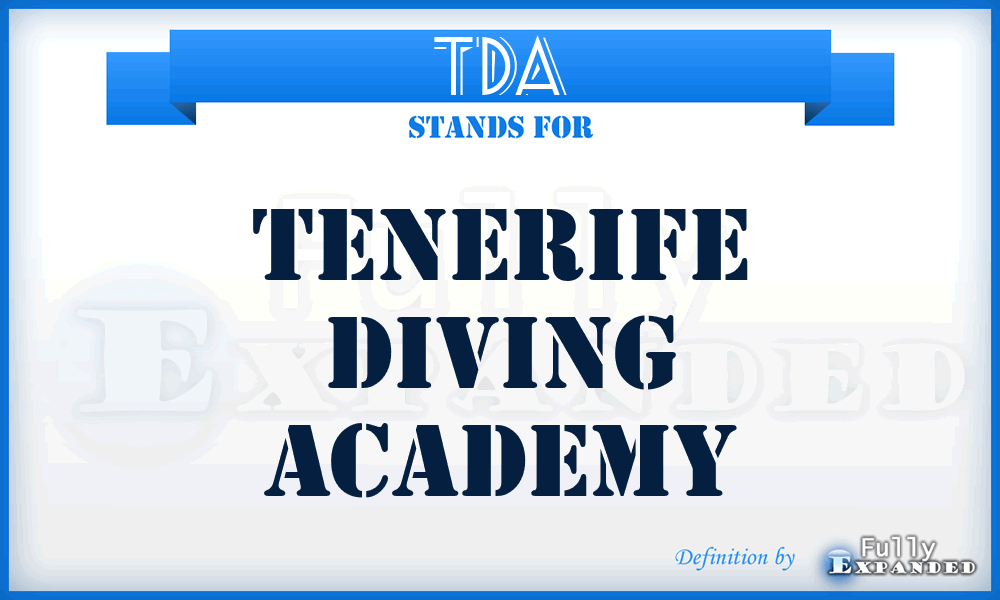 TDA - Tenerife Diving Academy