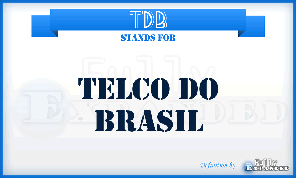 TDB - Telco Do Brasil