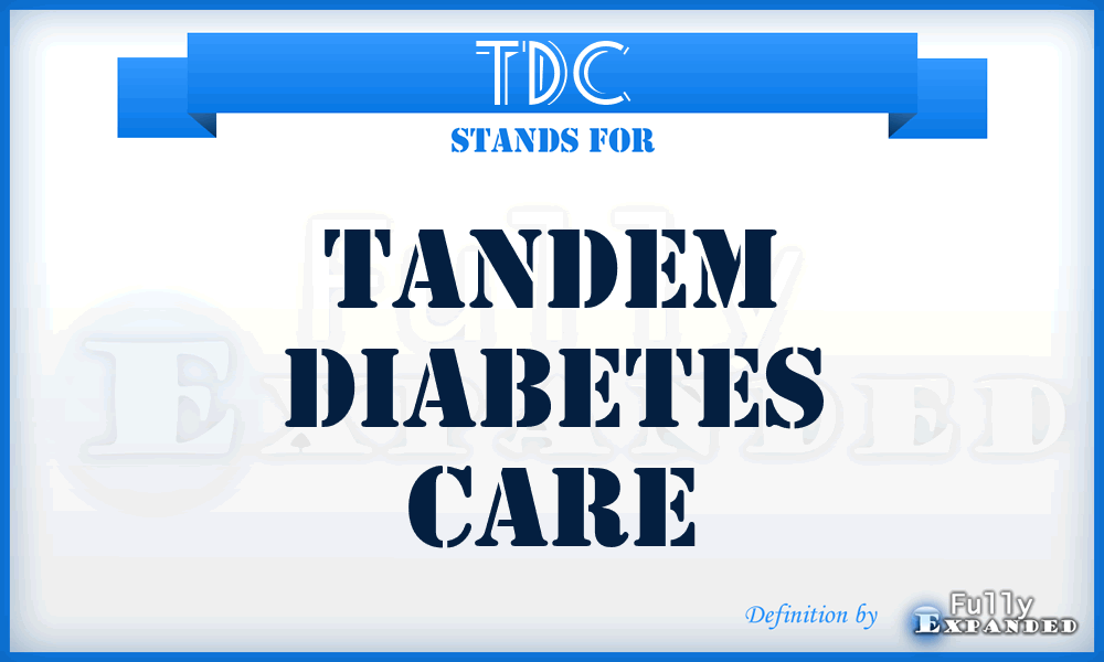 TDC - Tandem Diabetes Care