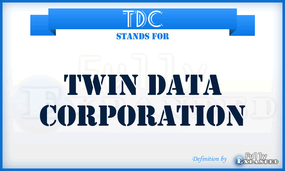 TDC - Twin Data Corporation