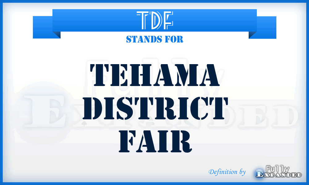TDF - Tehama District Fair