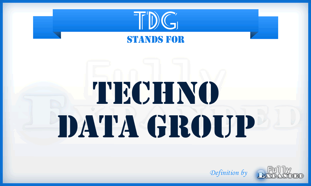 TDG - Techno Data Group