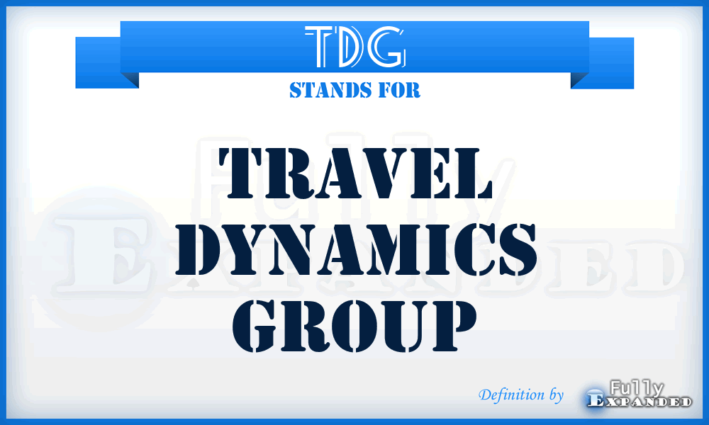 TDG - Travel Dynamics Group