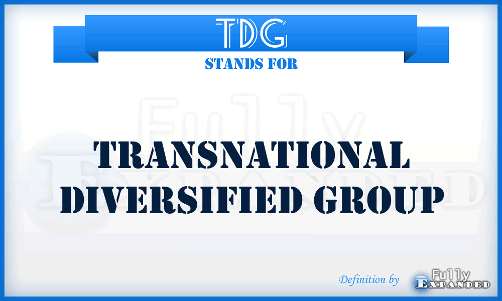 TDG - Transnational Diversified Group