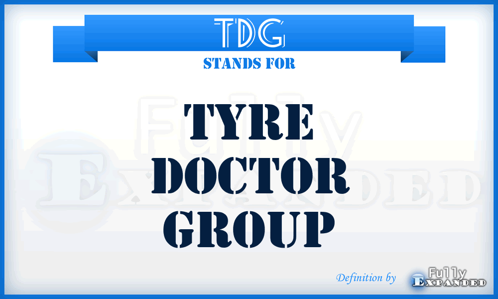 TDG - Tyre Doctor Group