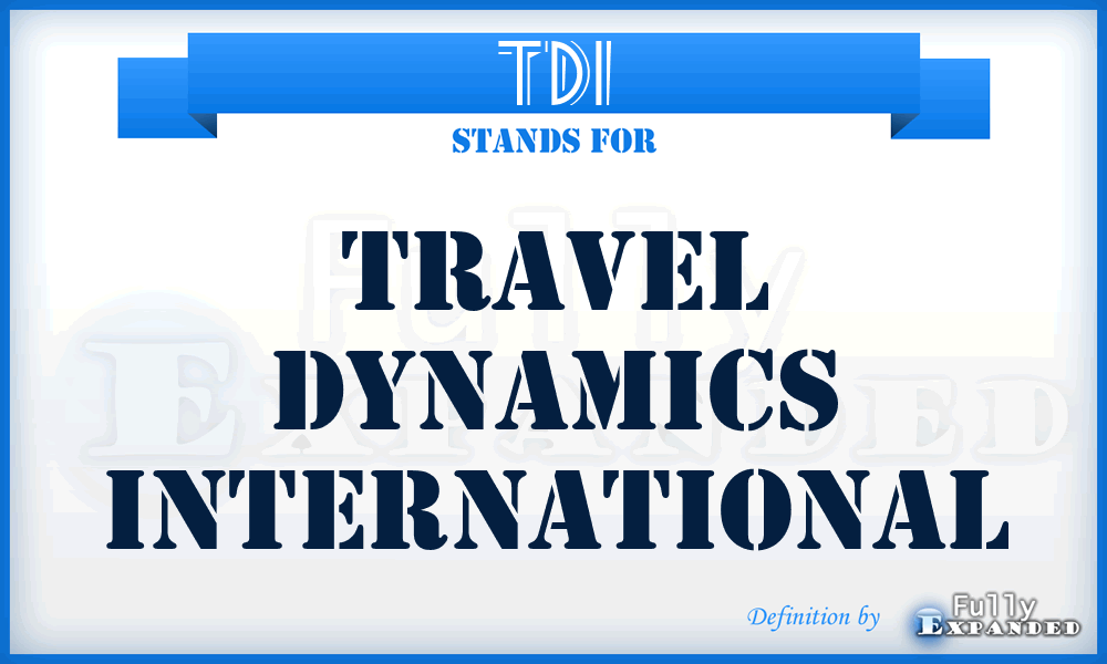 TDI - Travel Dynamics International