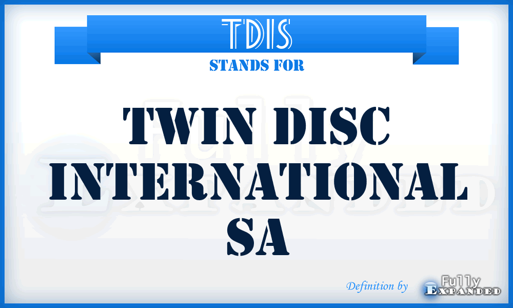 TDIS - Twin Disc International Sa