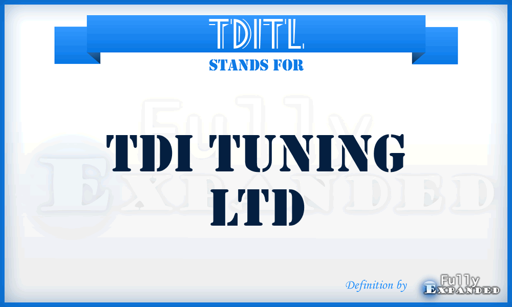 TDITL - TDI Tuning Ltd