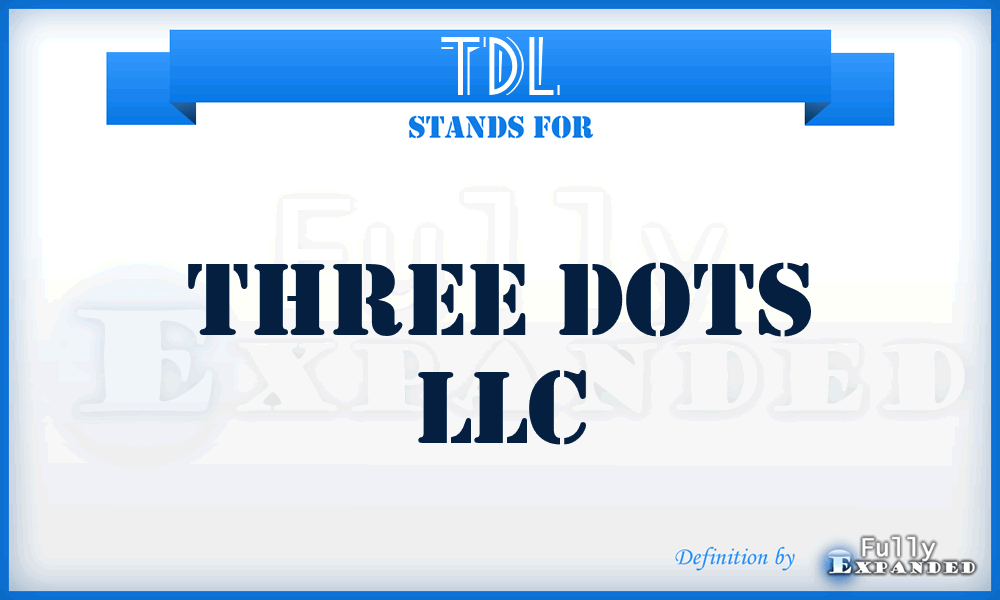 TDL - Three Dots LLC