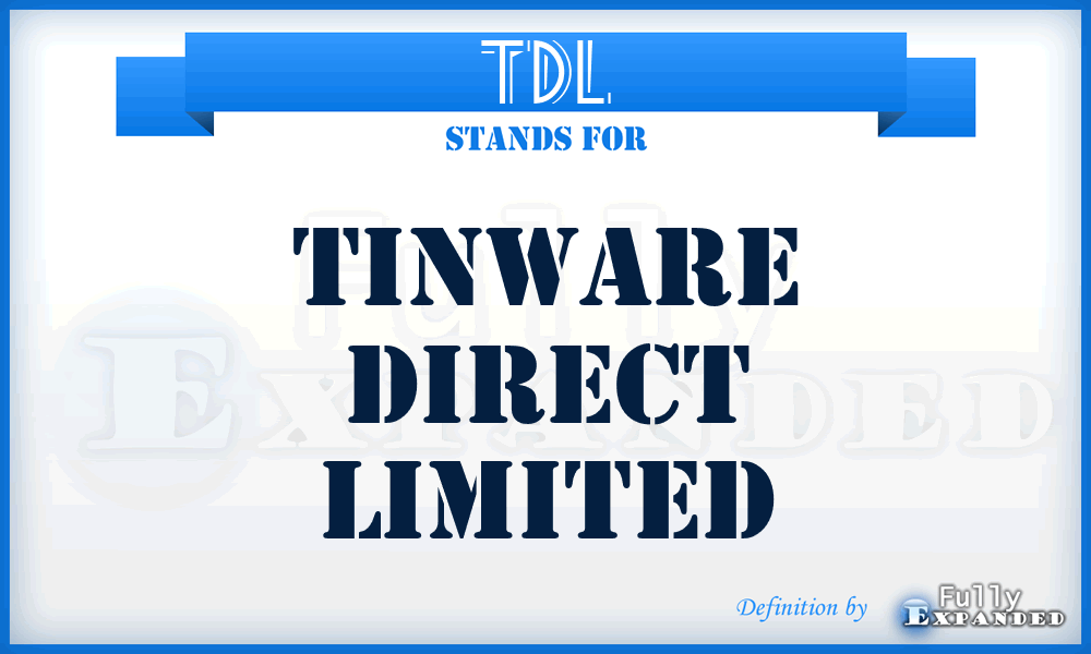 TDL - Tinware Direct Limited