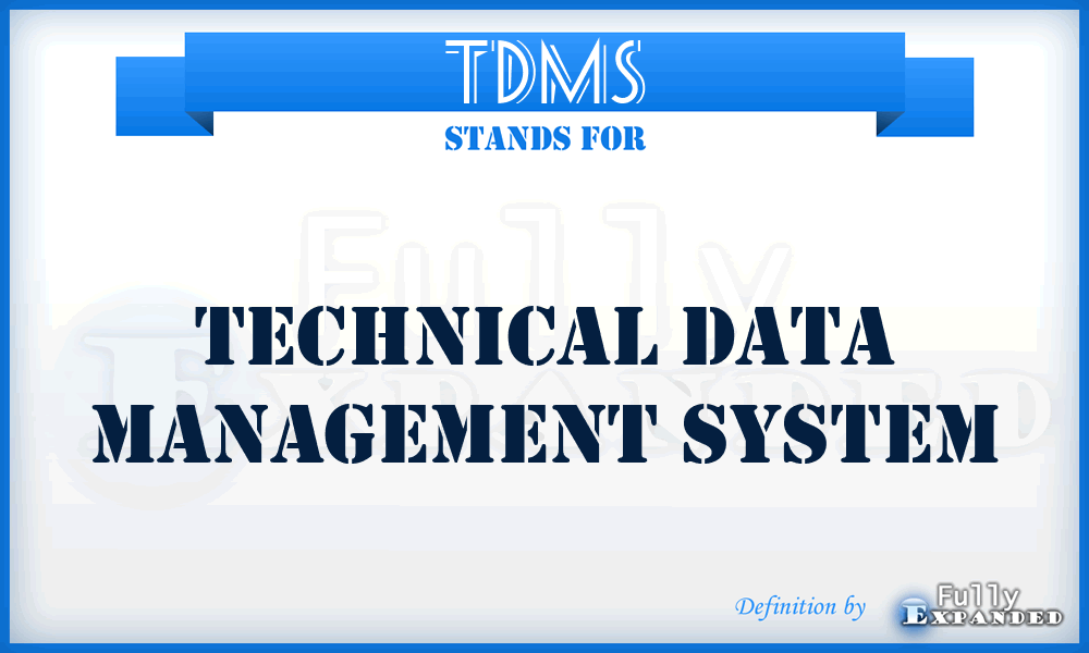 TDMS - Technical data management system