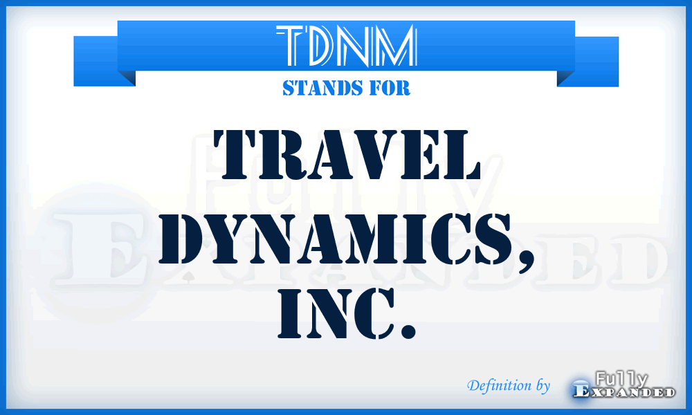 TDNM - Travel Dynamics, Inc.