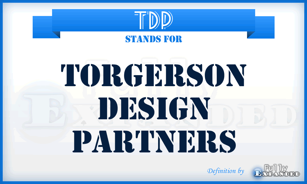 TDP - Torgerson Design Partners