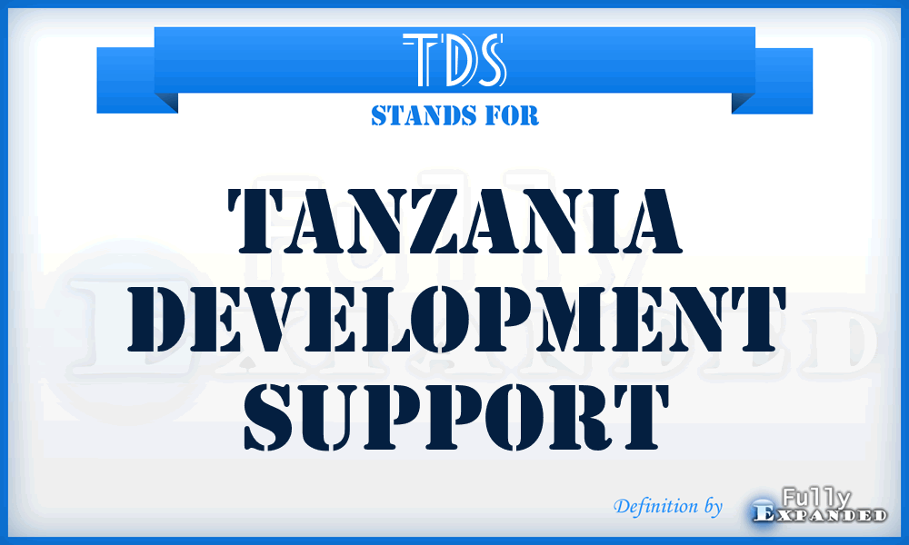 TDS - Tanzania Development Support