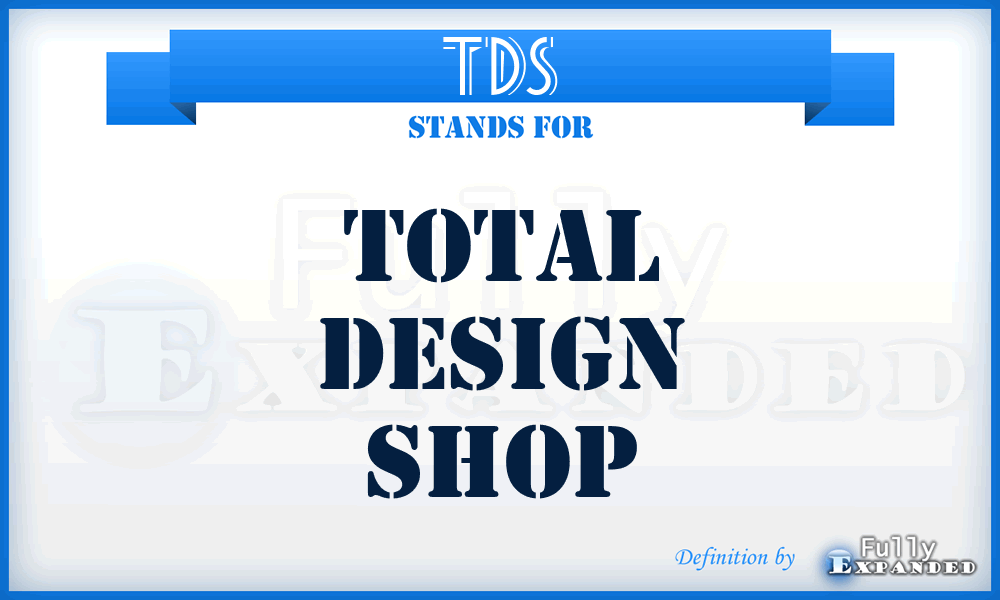 TDS - Total Design Shop