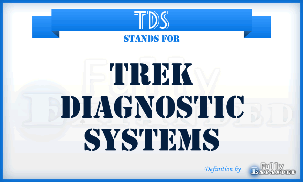 TDS - Trek Diagnostic Systems