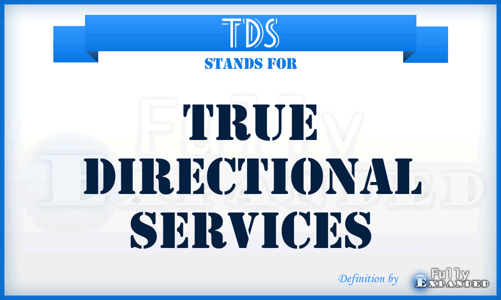 TDS - True Directional Services