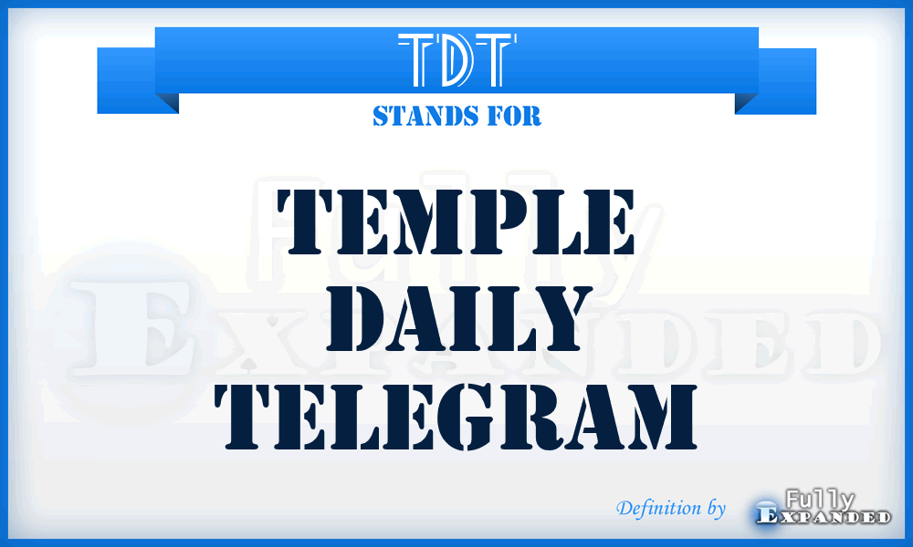 TDT - Temple Daily Telegram