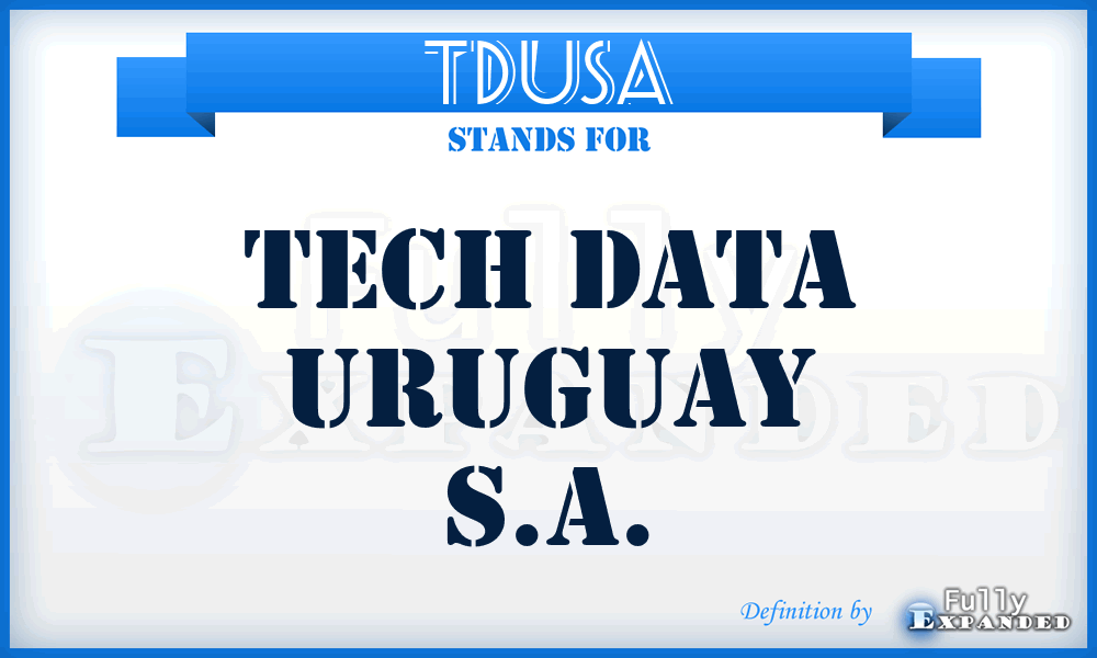 TDUSA - Tech Data Uruguay S.A.