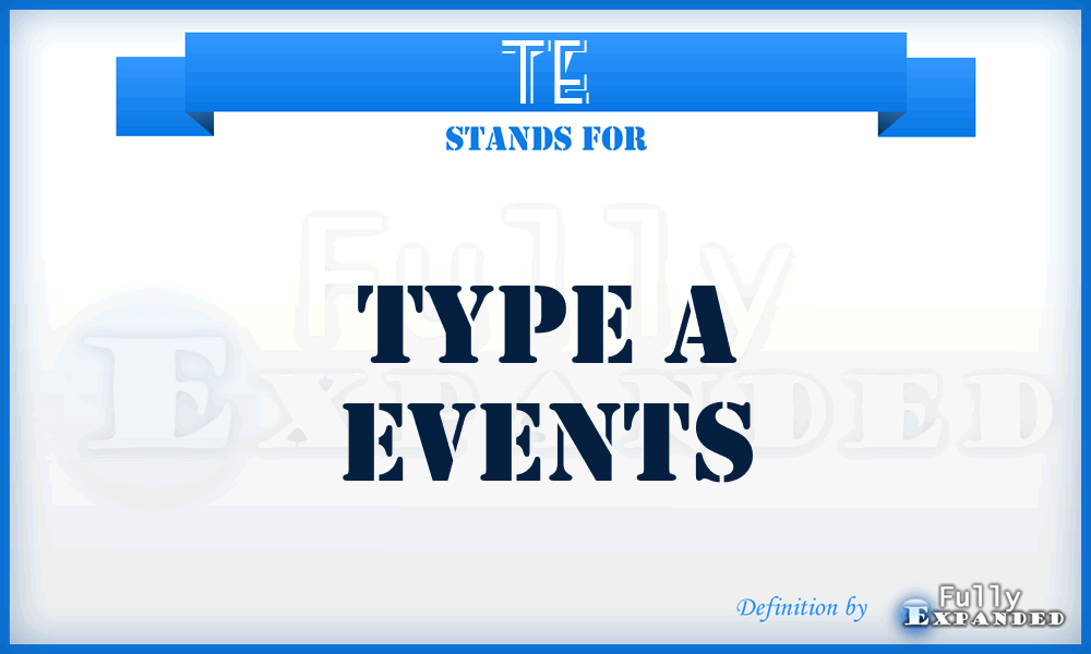 TE - Type a Events