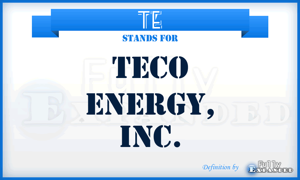TE - TECO Energy, Inc.