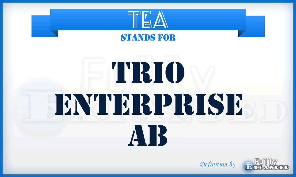 TEA - Trio Enterprise Ab