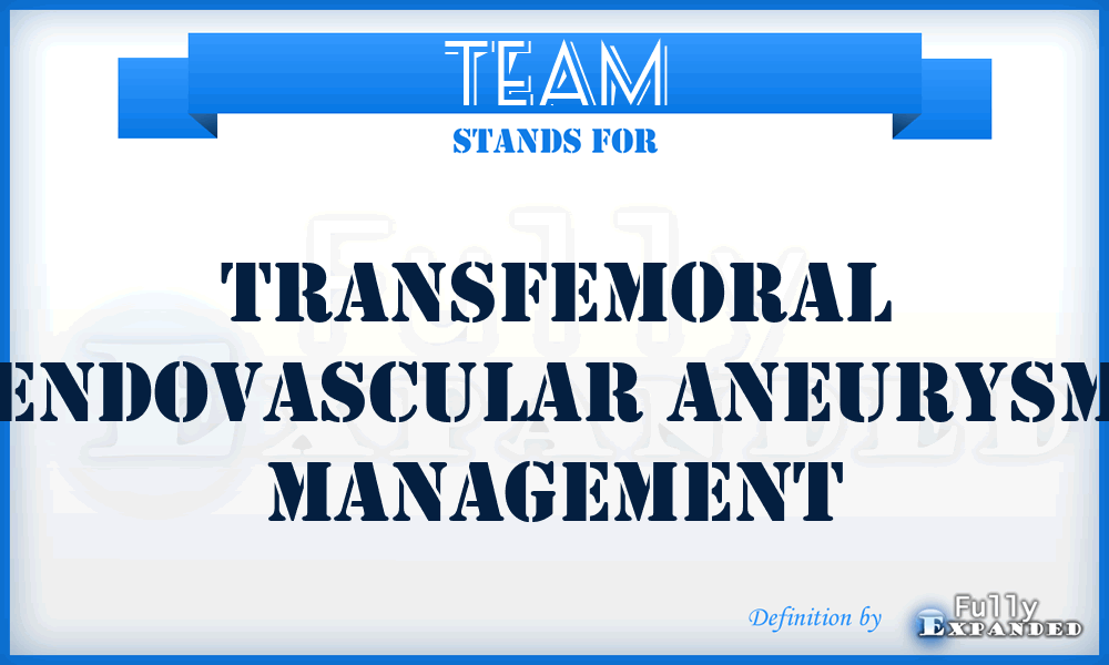 TEAM - Transfemoral Endovascular Aneurysm Management