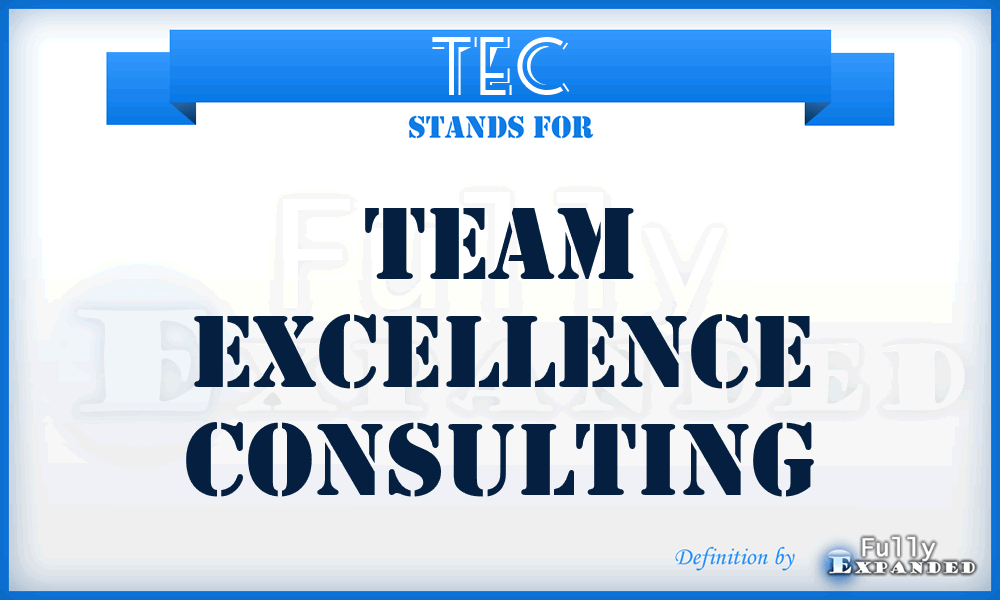 TEC - Team Excellence Consulting