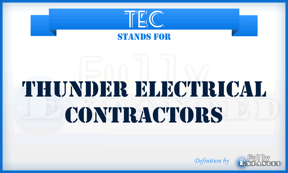 TEC - Thunder Electrical Contractors