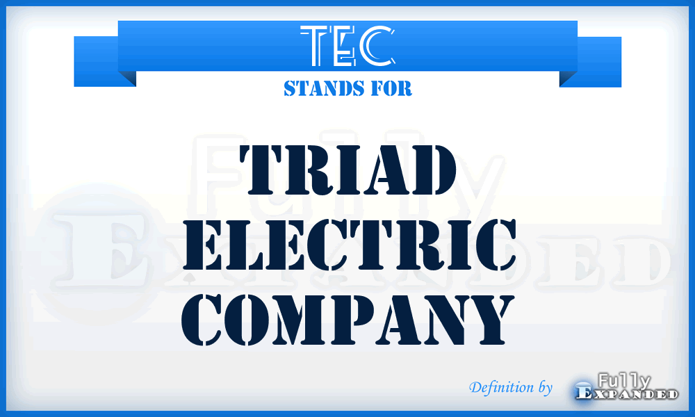 TEC - Triad Electric Company