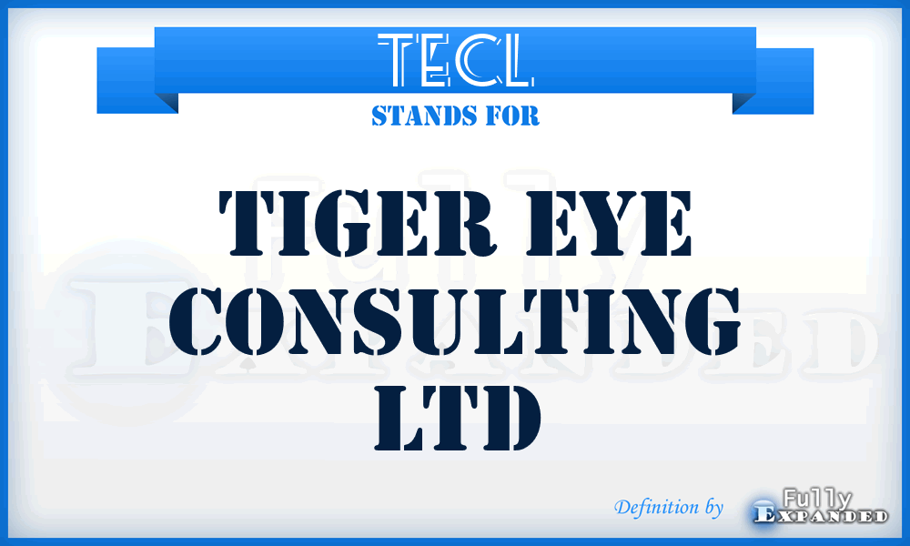 TECL - Tiger Eye Consulting Ltd