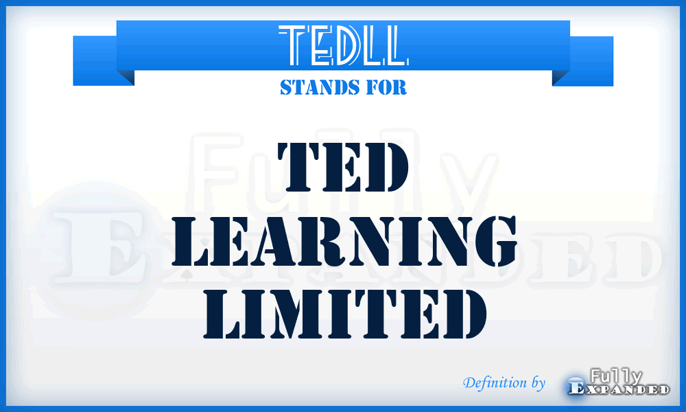 TEDLL - TED Learning Limited
