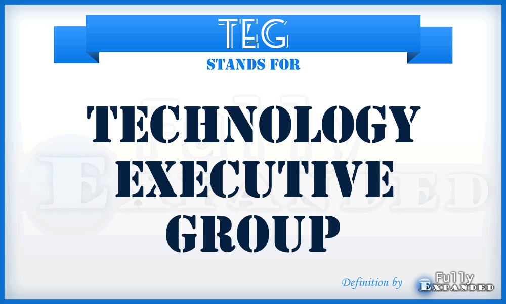 TEG - Technology Executive Group