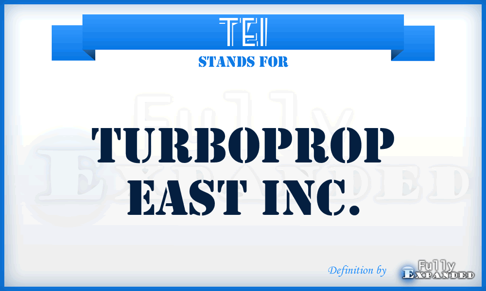 TEI - Turboprop East Inc.