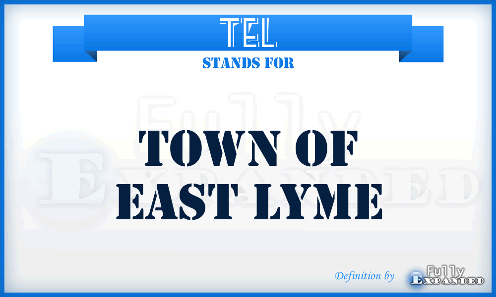 TEL - Town of East Lyme