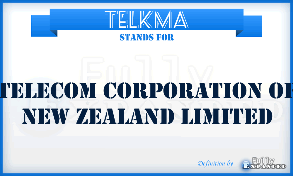 TELKMA - Telecom Corporation Of New Zealand Limited