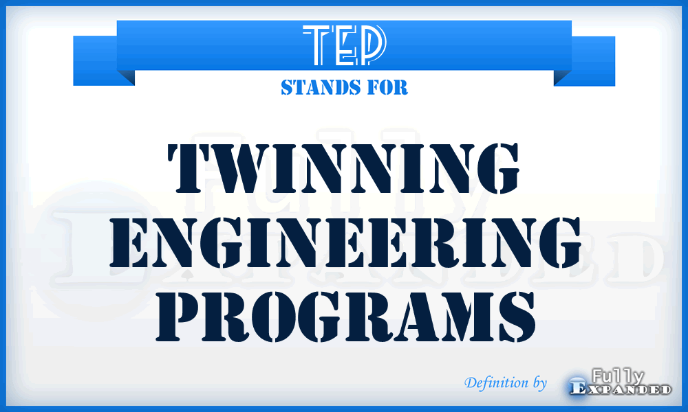TEP - Twinning Engineering Programs