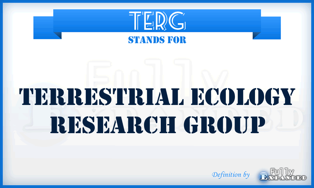 TERG - Terrestrial Ecology Research Group