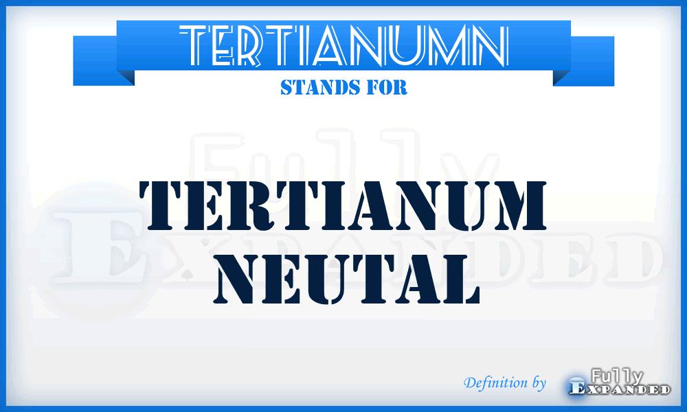 TERTIANUMN - TERTIANUM Neutal