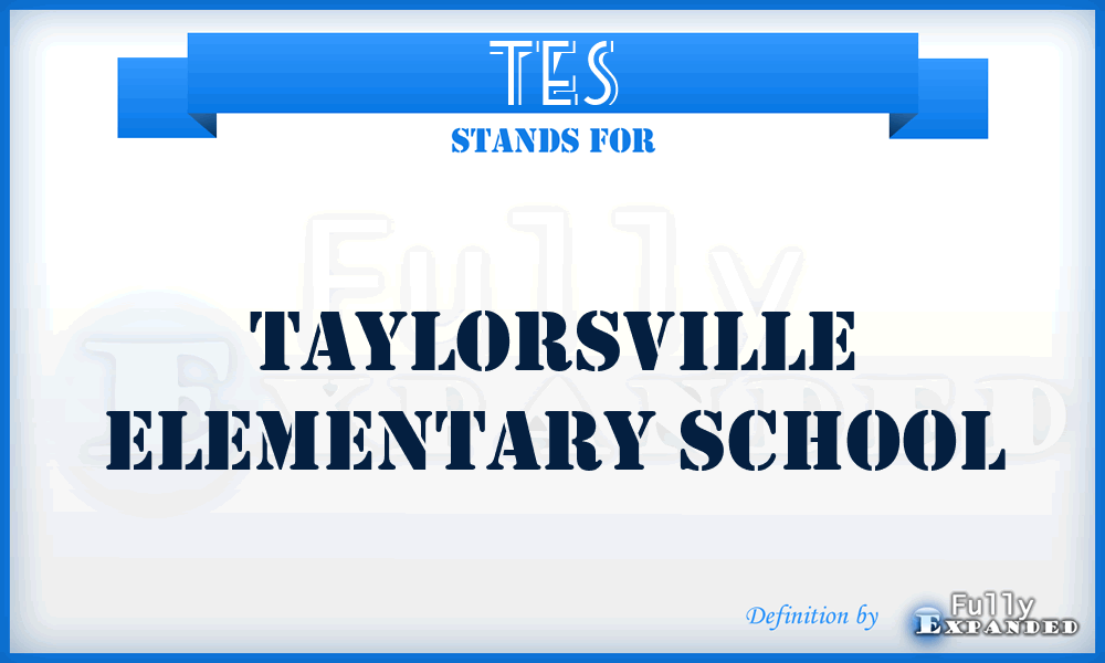TES - Taylorsville Elementary School