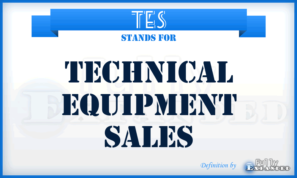 TES - Technical Equipment Sales
